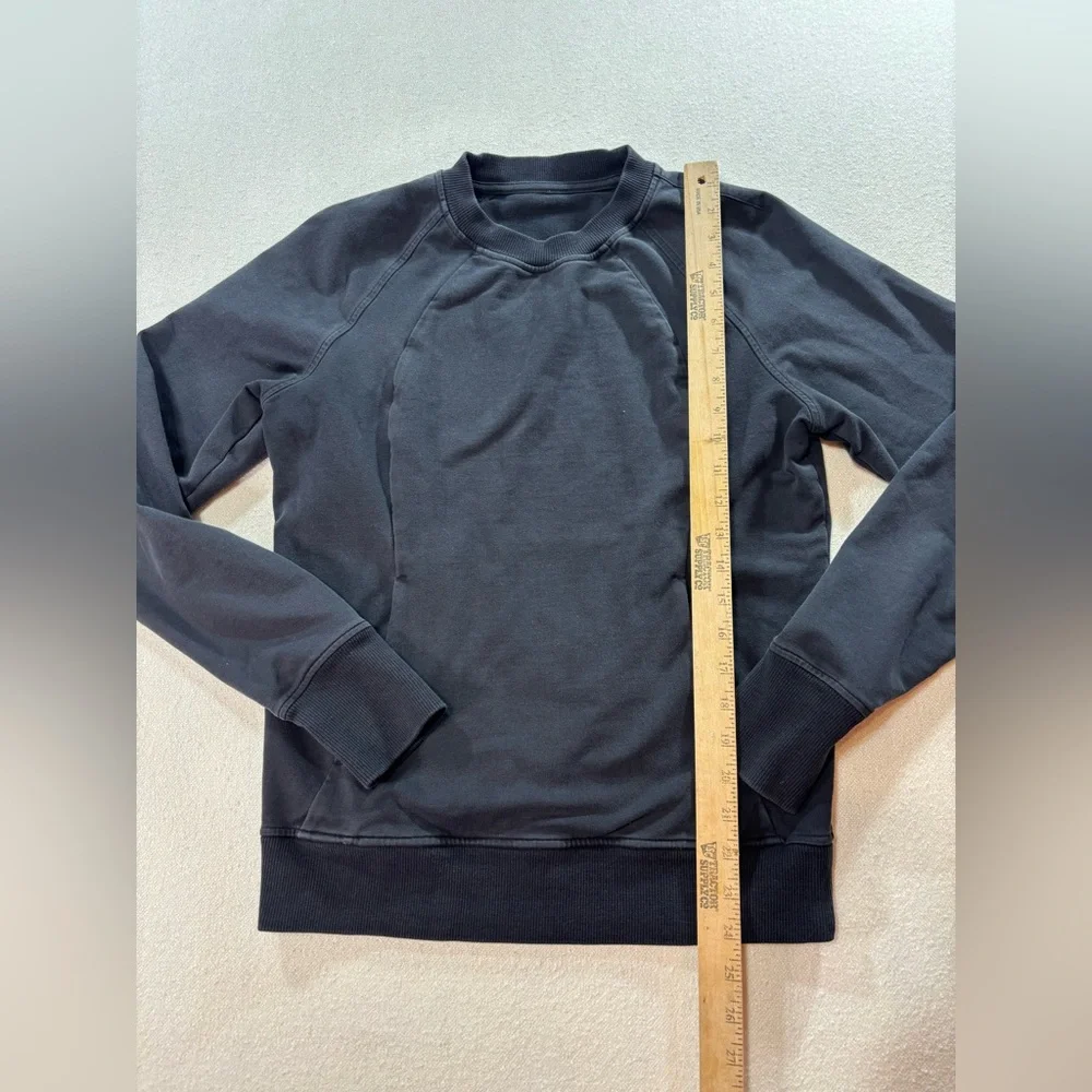 Lululemon Scuba Crewneck Sweatshirt Black Size 6 Pullover Athleisure - Picture 6 of 6